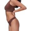 imageCalvin Klein Womens Invisibles Seamless Thong Panties 5 PackBeechwoodCedarSandalwoodSpruceUmber