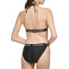 imageCalvin Klein Womens Low Waisted Elastic Logo Triangle Bikini SetBlack Logo