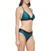 imageCalvin Klein Womens Low Waisted Elastic Logo Triangle Bikini SetCypress Shimmer