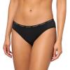 imageCalvin Klein Womens Luxe Comfort Micro Stretch Bikini Panties 3 PackBlack Syrah  Subdued