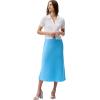 imageCalvin Klein Womens Matte Satin Midi SkirtEthereal Blue