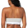 imageCalvin Klein Womens Modern Cotton Lightly Lined Bandeau BraGrey Heather