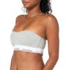 imageCalvin Klein Womens Modern Cotton Lightly Lined Bandeau BraGrey Heather