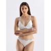 imageCalvin Klein Womens Modern Cotton Lightly Lined Triangle Wireless BraletteWhite