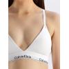 imageCalvin Klein Womens Modern Cotton Lightly Lined Triangle Wireless BraletteWhite