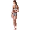imageCalvin Klein Womens Modern Cotton Stretch Bikini PantyLeader Stripegrey Heather