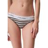 imageCalvin Klein Womens Modern Cotton Stretch Bikini PantyLeader Stripegrey Heather