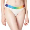 imageCalvin Klein Womens Modern Cotton ThongPantyWhitegradient Rainbow