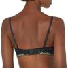 imageCalvin Klein Womens Modern Cotton Triangle BraBlack WBlack Direct Green