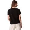 imageCalvin Klein Womens Monogram Logo Crewneck TShirtBlack