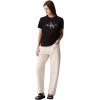 imageCalvin Klein Womens Monogram Logo Crewneck TShirtBlack