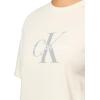 imageCalvin Klein Womens Monogram Logo Crewneck TShirtBone White