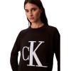 imageCalvin Klein Womens Monogram Logo Mockneck SweaterBlack