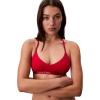 imageCalvin Klein Womens Motive Cotton Lightly Lined Bralette BraObsess