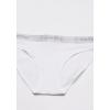 imageCalvin Klein Womens Motive Cotton Multipack Bikini PantyCharcoalWhite
