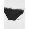 imageCalvin Klein Womens Motive Cotton Multipack Bikini PantyCharcoalWhite