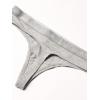imageCalvin Klein Womens Motive Cotton Multipack Thong Panty 3 PackGrey HeatherWhite