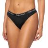 imageCalvin Klein Womens Motive Micro Stretch Multipack Thong PantyBlack Ash Rose Syrah