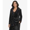 imageCalvin Klein Womens One Button Lux BlazerBlack