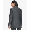 imageCalvin Klein Womens One Button Lux BlazerCharcoalCream