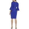 imageCalvin Klein Womens Peplum Sheath DressUltramarine