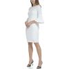 imageCalvin Klein Womens Peplum Sheath DressWhite