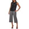 imageCalvin Klein Womens Pleat Neck Sleeveless BlouseBlack