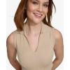imageCalvin Klein Womens Pleat Neck Sleeveless BlouseNomad