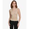 imageCalvin Klein Womens Pleat Neck Sleeveless BlouseNomad