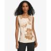 imageCalvin Klein Womens Pleat Neck Sleeveless BlousePristineLuggage