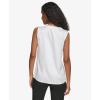 imageCalvin Klein Womens Pleat Neck Sleeveless BlousePristinePristin