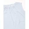 imageCalvin Klein Womens Pleat Neck Sleeveless BlouseWhite