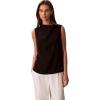 imageCalvin Klein Womens Satin High Neck Tank TopBlack