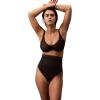 imageCalvin Klein Womens Shapewear Secure Sculpt HighWaist Thong PantyBlack
