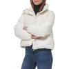 imageCalvin Klein Womens Short FauxLeather Puffer JacketFaux Leather Tofu