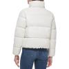 imageCalvin Klein Womens Short FauxLeather Puffer JacketFaux Leather Tofu