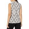 imageCalvin Klein Womens Short Sleeve TexturedKnit TopAsh Multi