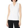 imageCalvin Klein Womens Short Sleeve TexturedKnit TopWhite