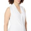 imageCalvin Klein Womens Short Sleeve TexturedKnit TopWhite