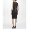 imageCalvin Klein Womens Sleeveless Seamed Sheath with Tie NeckDeep Black