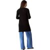 imageCalvin Klein Womens Smooth Cotton Rib Sweater DusterBlack