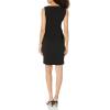 imageCalvin Klein Womens Tank Sleeve Knee Length Side Scrunch Detail Sheath DressTrue Black