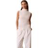 imageCalvin Klein Womens Textured Knit Mock Neck TopAntique White