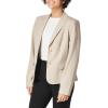 imageCalvin Klein Womens Two Button Lux Blazer Petite Standard ampamp PlusKhaki