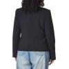 imageCalvin Klein Womens Two Button Lux Blazer Petite Standard ampamp PlusNavy
