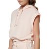 imageCalvin Klein womens Jeans Sleeveless Pullover HoodiePeach Ice