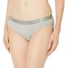 imageCalvin Klein womens Motive Cotton Multipack Bikini PantyBlackClassic WhiteGrey Heather