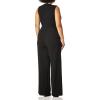 imageCalvin Klein womens Sleeveless Jumpsuit With Cut OutsBlack