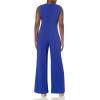 imageCalvin Klein womens Sleeveless Jumpsuit With Cut OutsUltramarine