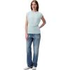 imageCalvin Klein Jeans Womens Chiffon Twist Front BlouseMoonlight Jade